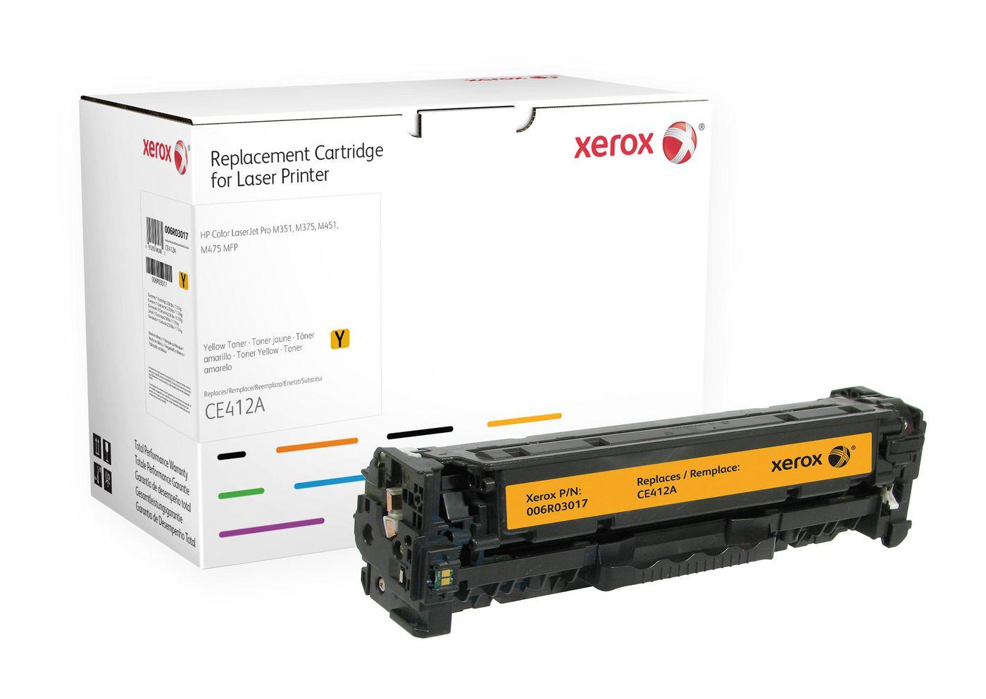 Xerox Cartuccia toner giallo. Equivalente a HP CE412A. Compatibile con HP Colour LaserJet M351A Colour LaserJet M375MFP Colour