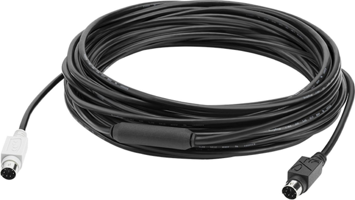 Cavo per trasferimento dati Logitech - 10 m Mini-DIN - for Hub Fotocamera Telefono Sistema per videoconferenze - 1 - Estremit
