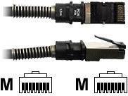 PatchSee Patch Cable PCI-6Patch PCI6-DPU/40, UTP, Cat.6A, Black, 12,2 m (PCI6-DPU/40)
