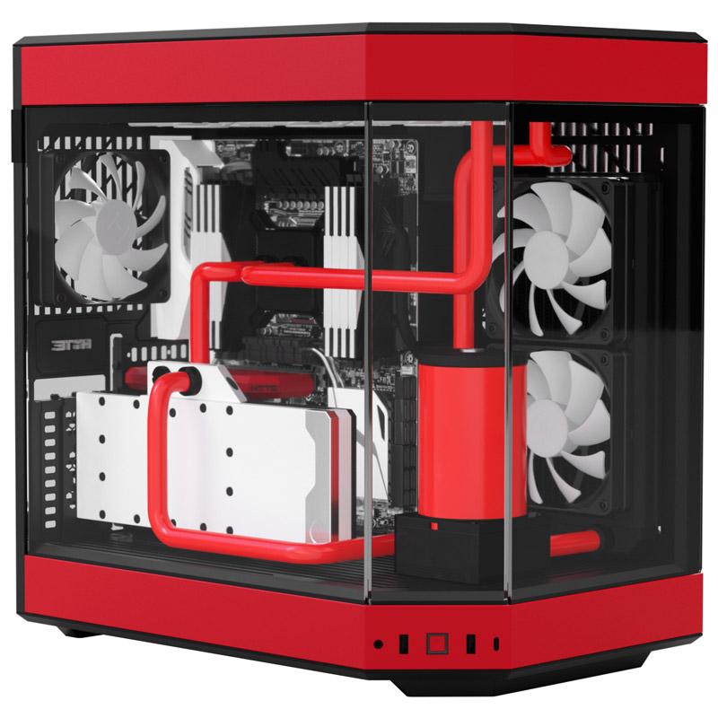HYTE Y60 Midi Tower Nero, Rosso (HYTE Y60 MID TOWER CASE RED)