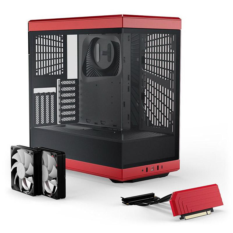 HYTE Y40 Midi Tower Nero, Rosso (HYTE Y40 MID TOWER CASE RED)