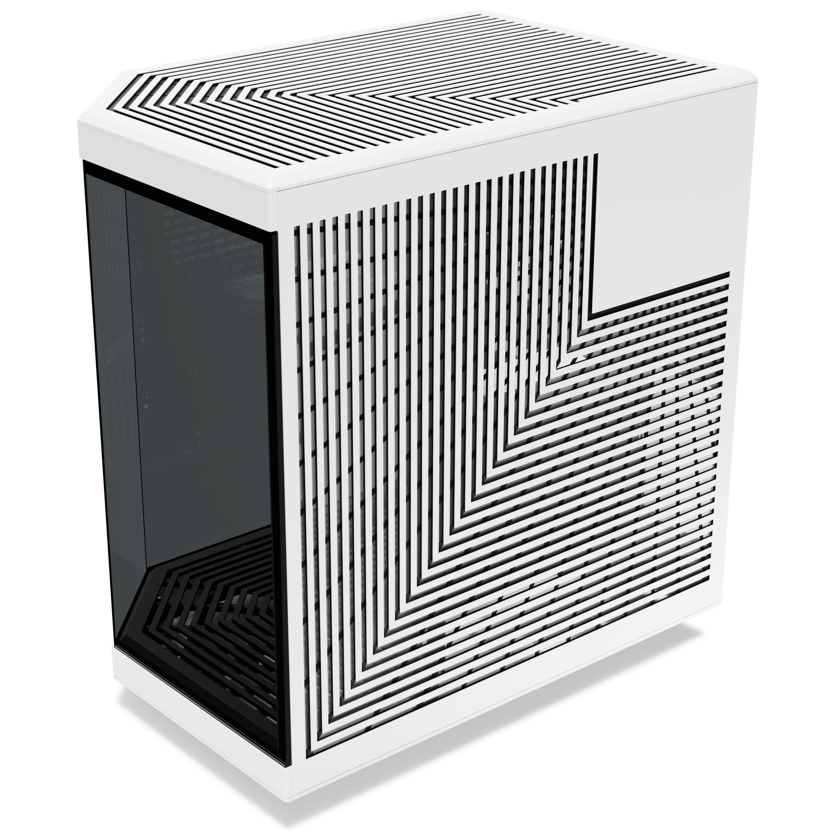 Custodia da gioco HYTE Y70 ATX Midi Tower a due camere nero/bianco con finestra in vetro