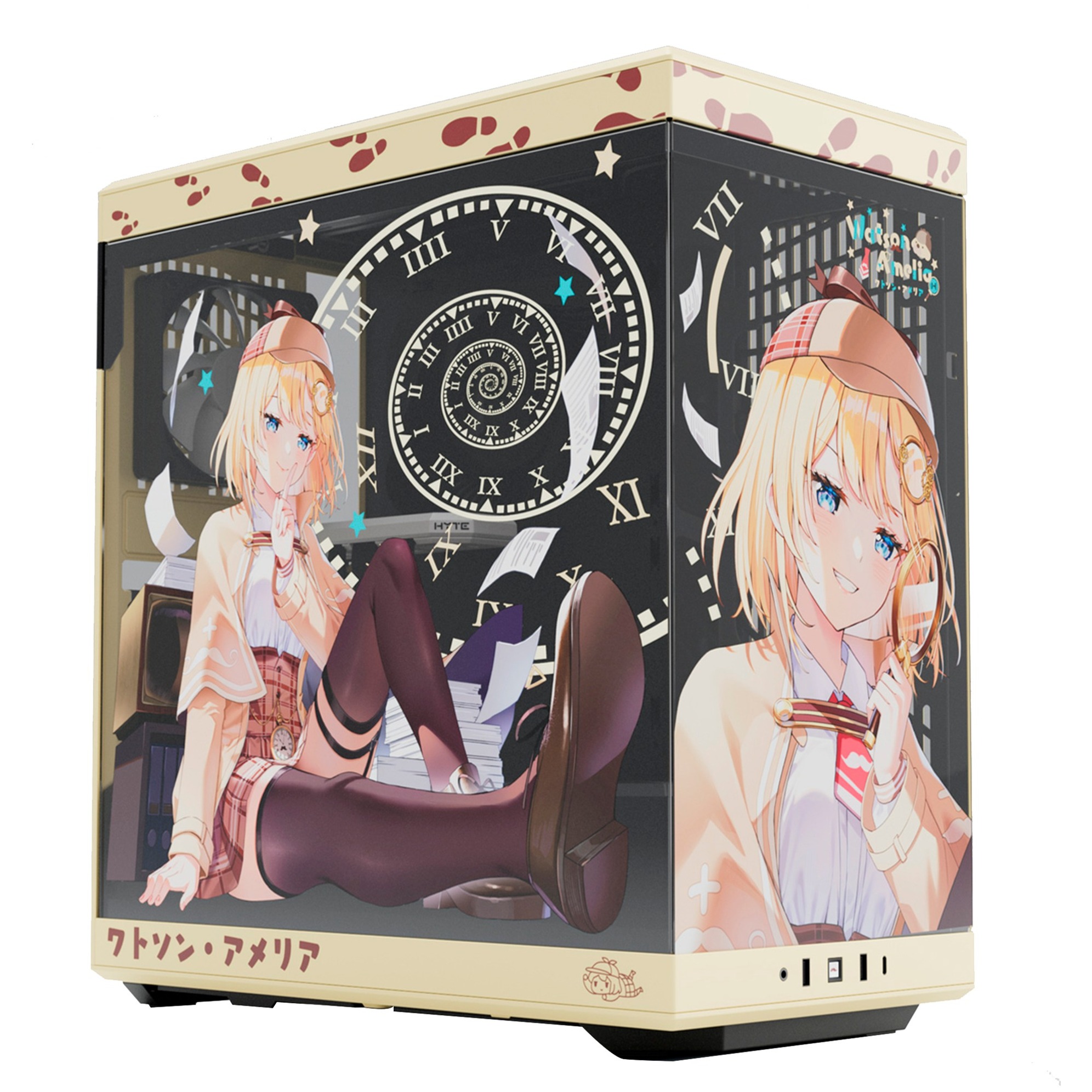magazzino tiglio----HYTE Y40 Watson Amelia Bundle (multicolore, edizione limitata, vetro temperato)