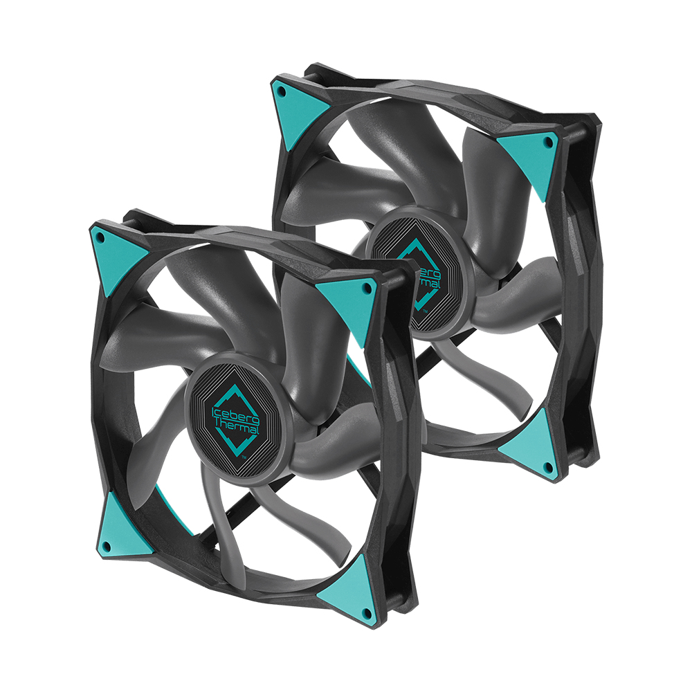 THERMAL IceGALE Xtra - 140 mm Nero confezione da 2x