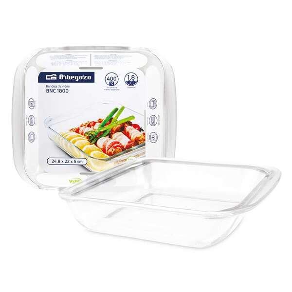 Vassoi in vetro Orbegozo serie BNC - Versatilit nella tua cucina - Resistenza e durata uniche - Capacit 18 litri - Utilizzabi
