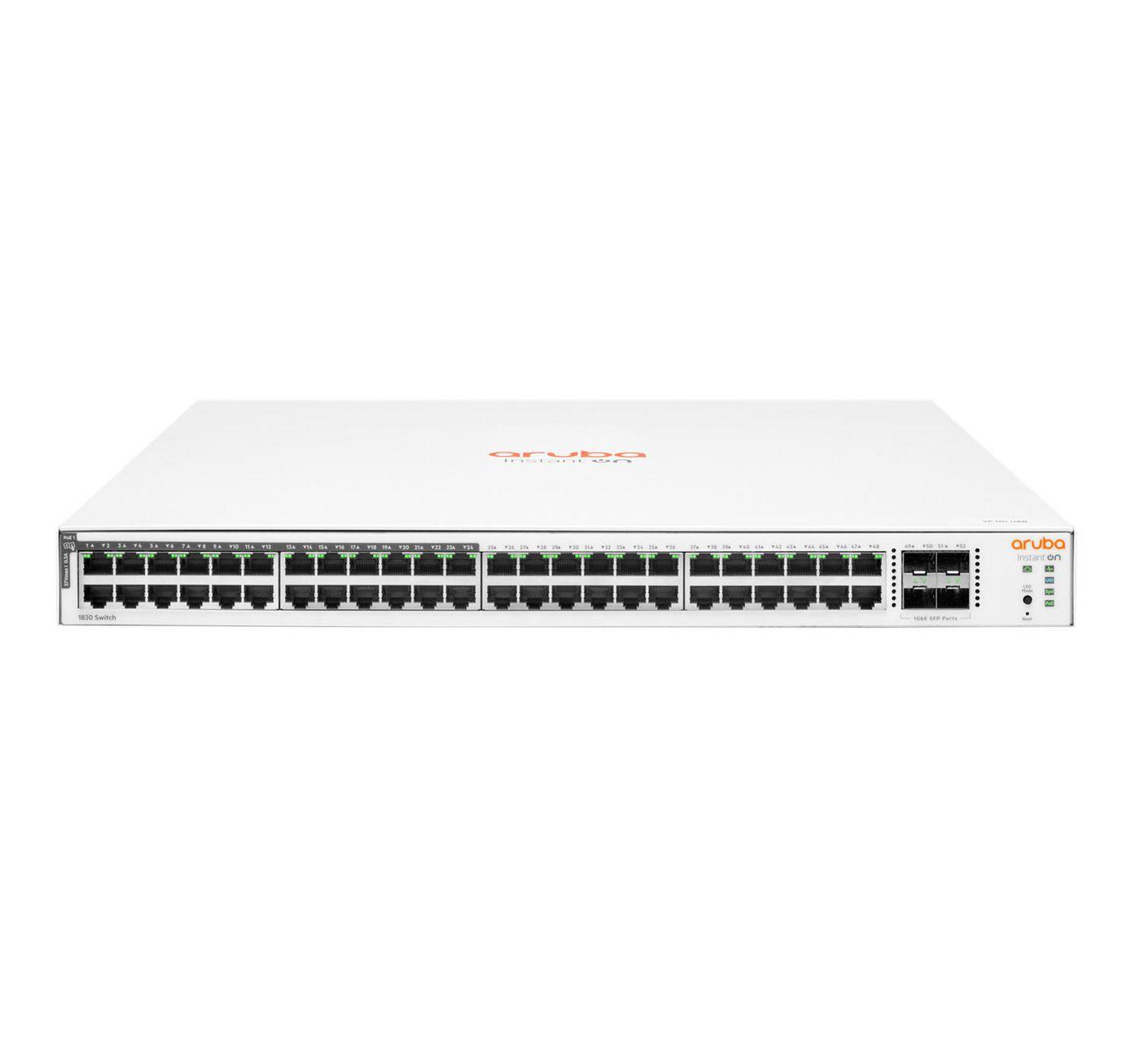 Aruba Instant On 1830 48G 24p Class4 PoE 4SFP 370W Switch