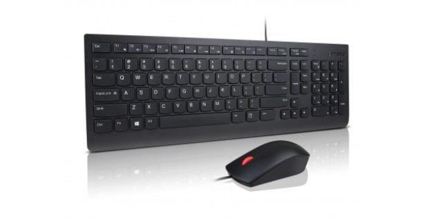Lenovo 4X30L79912 tastiera Mouse incluso Ufficio USB Inglese, Russo Nero