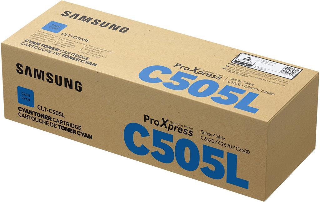 Samsung Cartuccia toner ciano originale HP CLT-C505L ad alta capacità