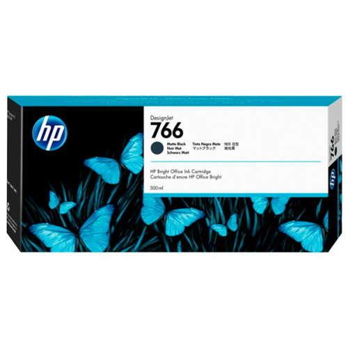HP Cartuccia di inchiostro nero opaco DesignJet 766 da 300 ml