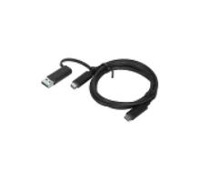 Lenovo 4X90U90618 cavo USB 1 m USB 3.2 Gen 1 (3.1 Gen 1) USB A/USB C USB C Nero