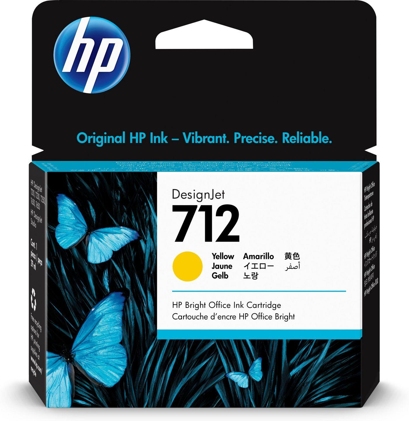 3ED69A HP 712 INK GIALLO 29ML