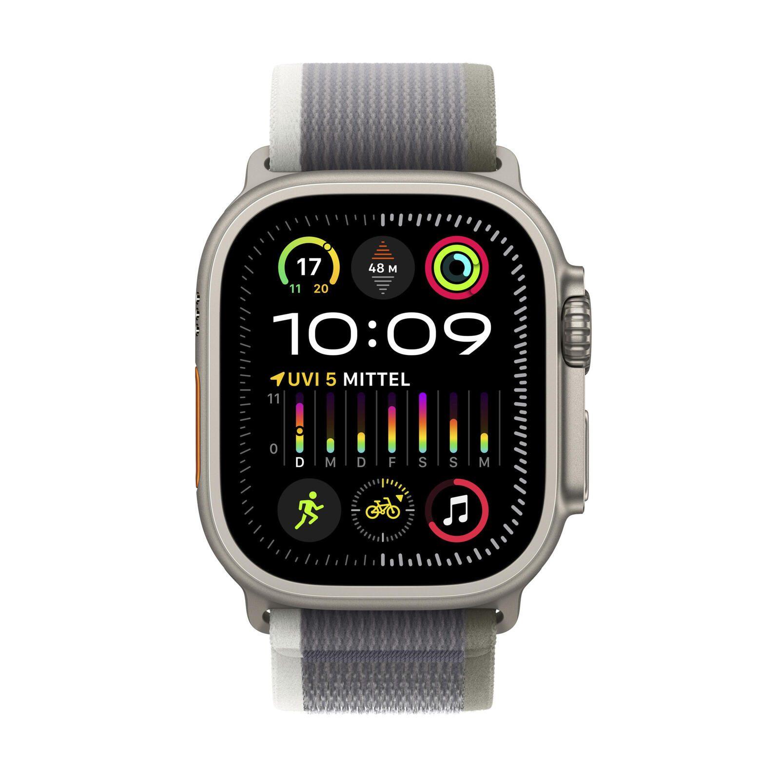 Apple Watch Ultra 2 Titanium Cellular 49 mm (Trail Loop verde/grigio) M/L