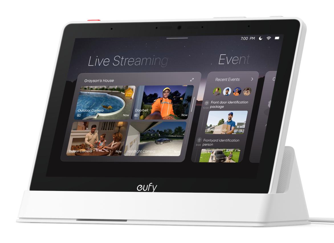 Eufy T87A03W1 unità di comando centrale intelligente per uso domestico Cablato Bianco