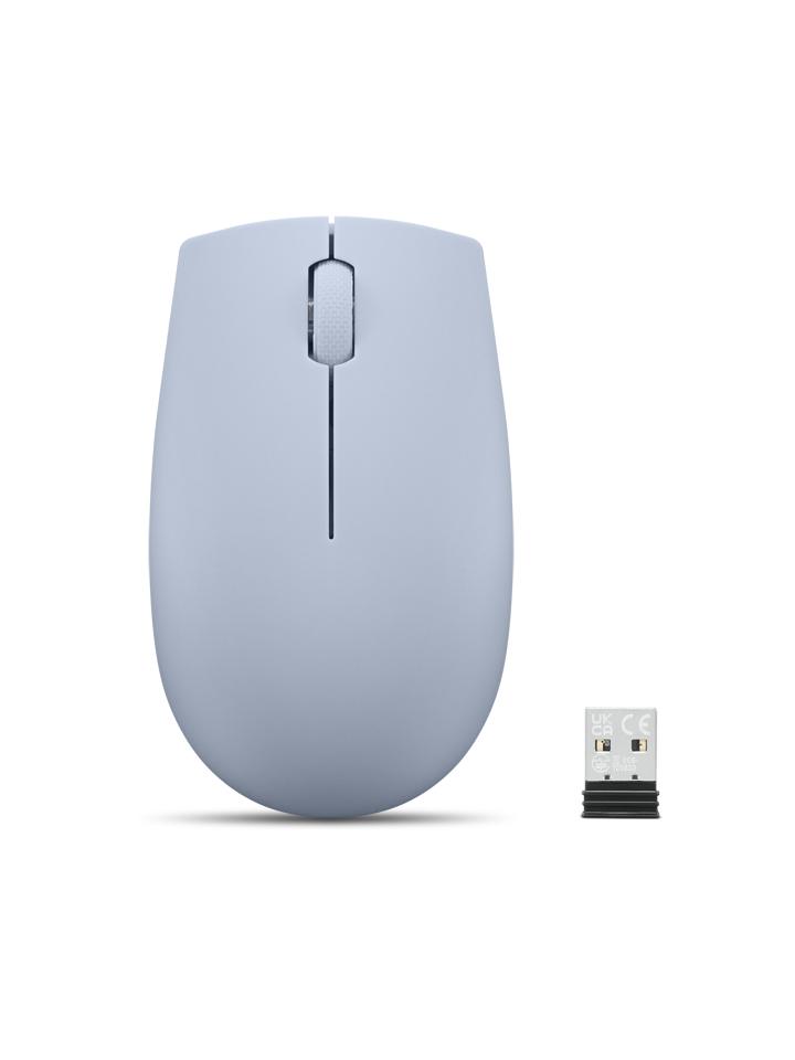 Lenovo 300 Wireless Compact Maus Kabellos Optisch Blau 3 Tasten 1000 dpi mouse Ufficio Ambidestro RF Wireless Ottico