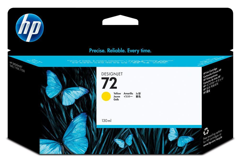 HP 72 Yellow 130ml Ink