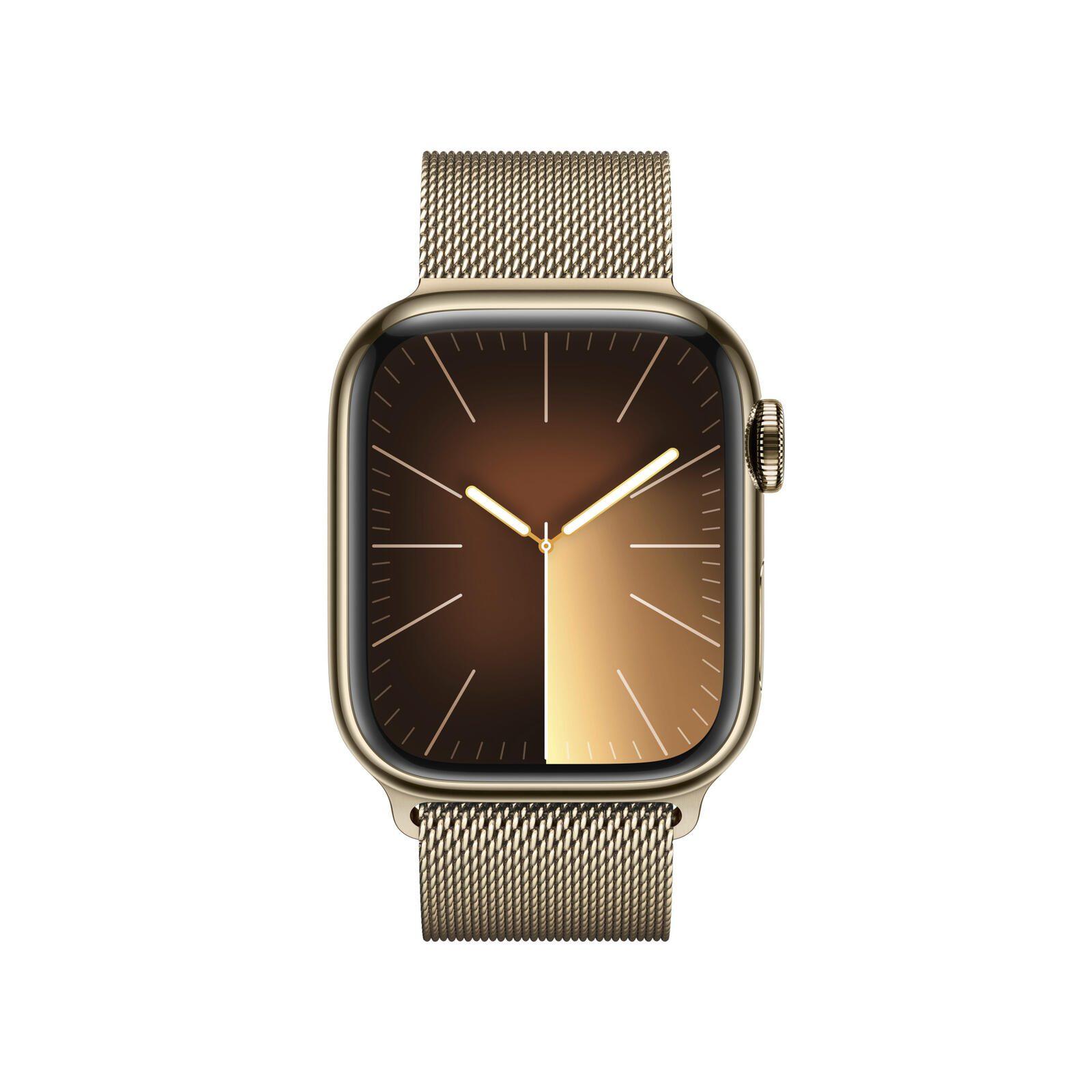 Apple Watch S9 acciaio inossidabile cellulare 41 mm oro (oro milanese)