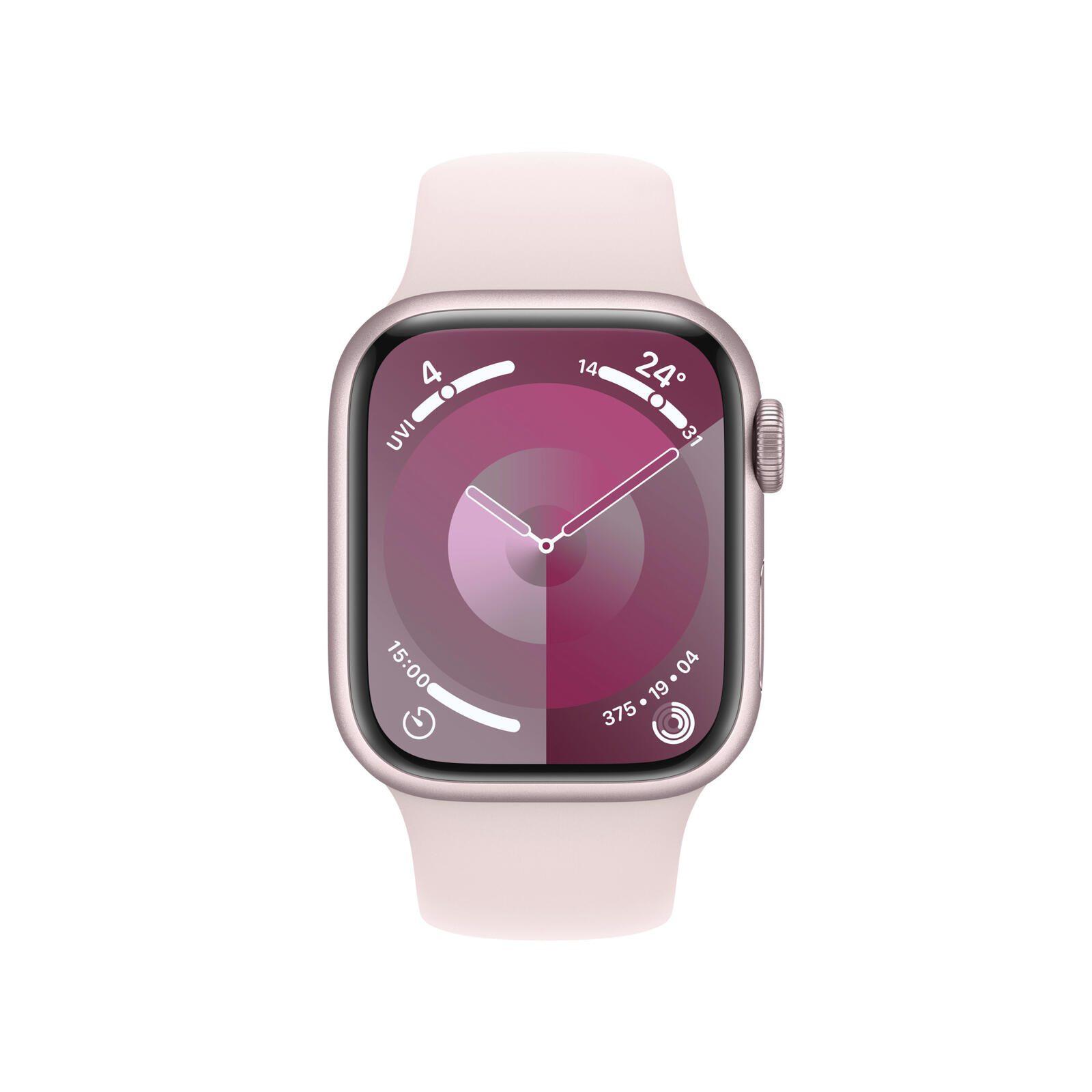 Apple Watch S9 Alluminio 41mm Rosà© (cinturino sportivo rosa chiaro) M/L