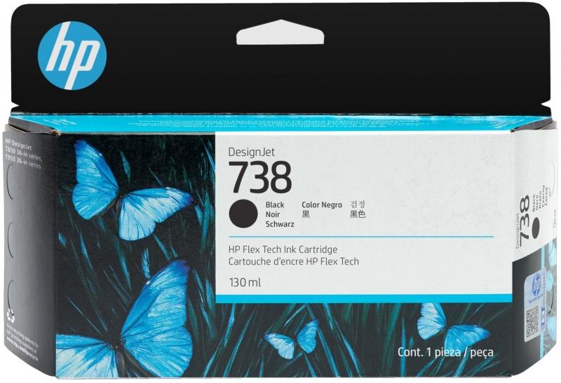 498N4A HP 738 130-ML BLACK...