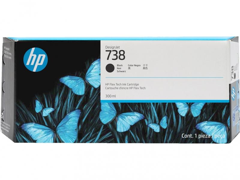 498N8A HP 738 300-ML BLACK...