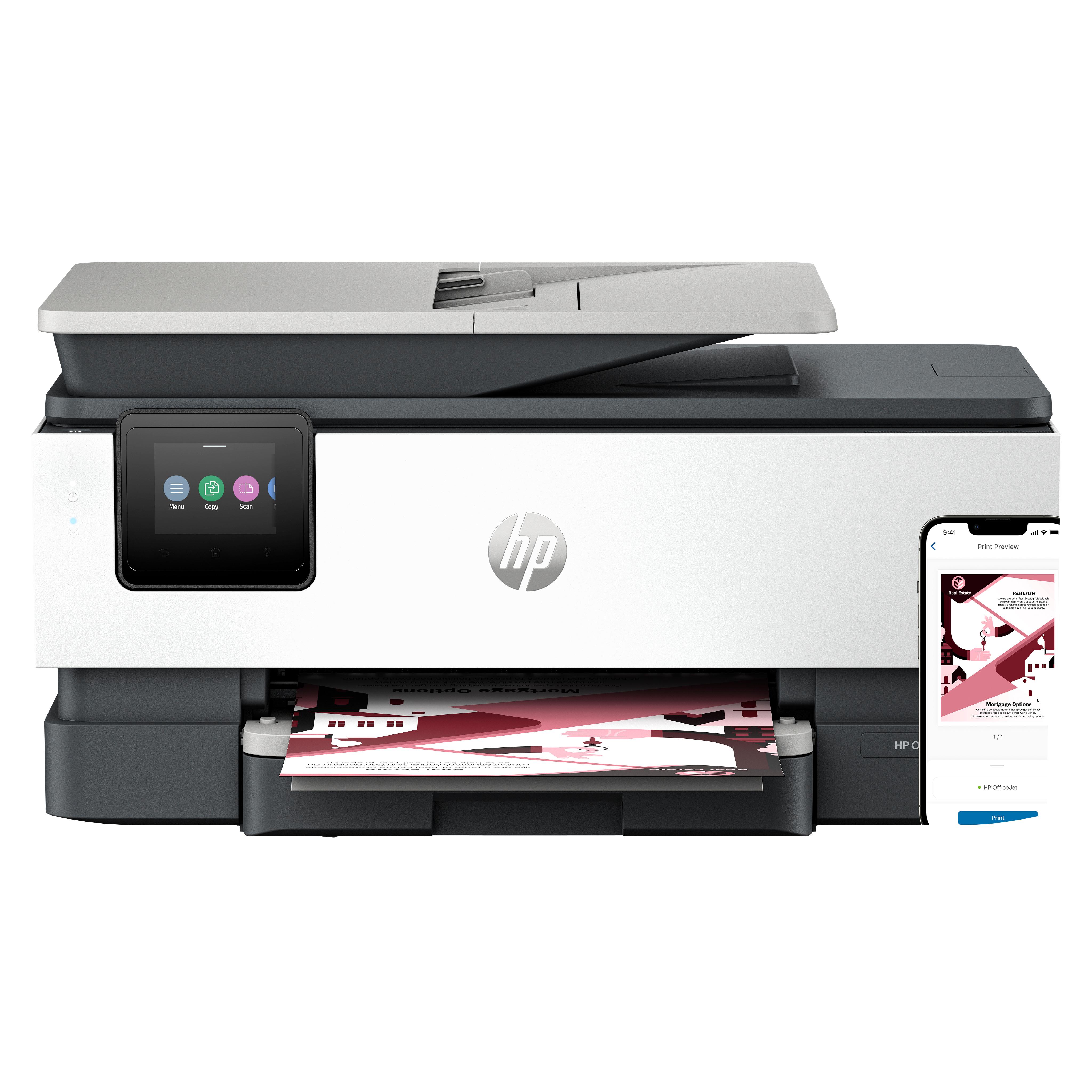HP OfficeJet Pro 8122e Wireless All-in-One Colore Stampante, Instant Ink; Stampa fronte/retro