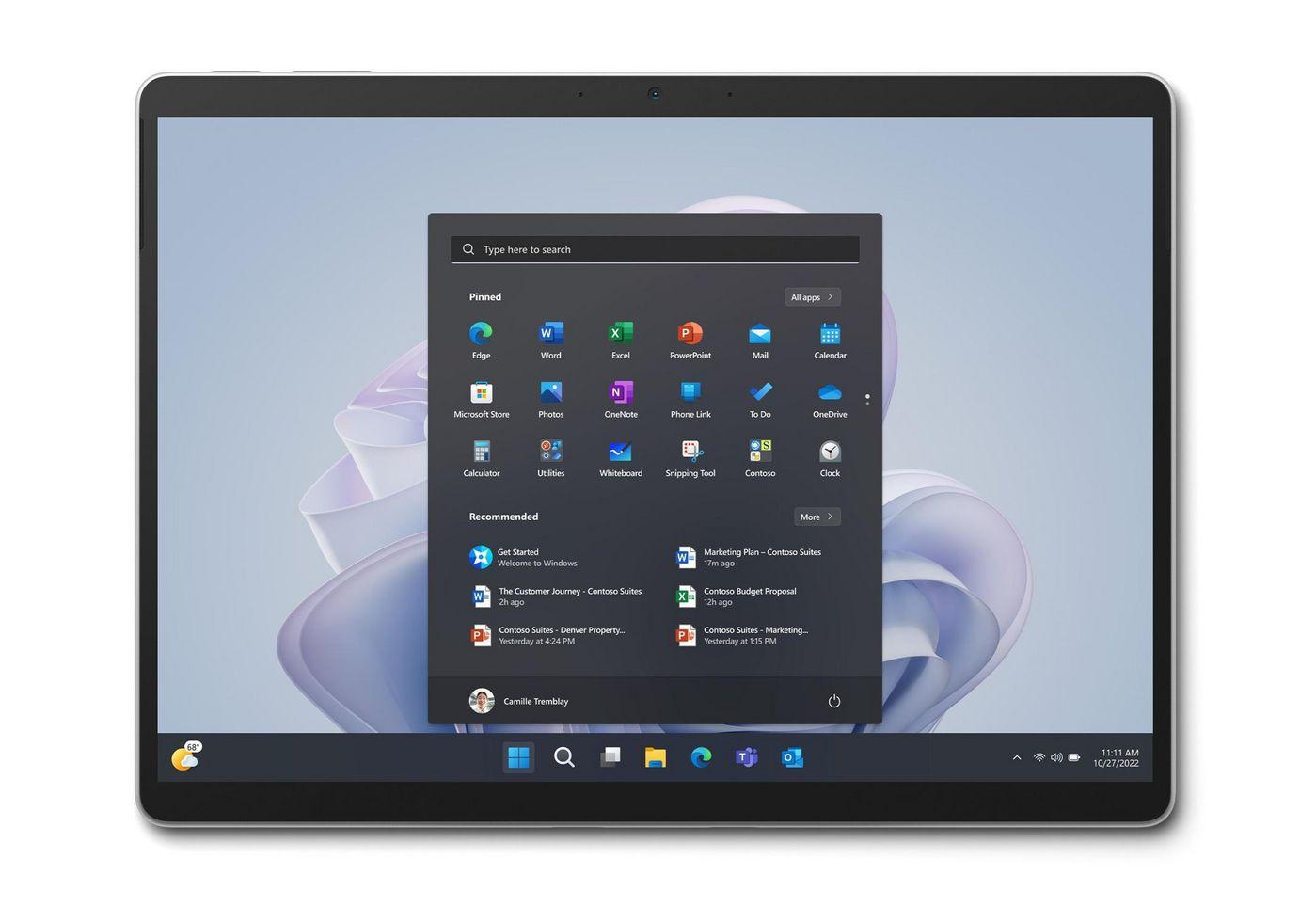 Surface Pro 9 - 13inch - Core i7-1265U - 16 GB RAM - 256GB - Platinum - WIN 11 Pro