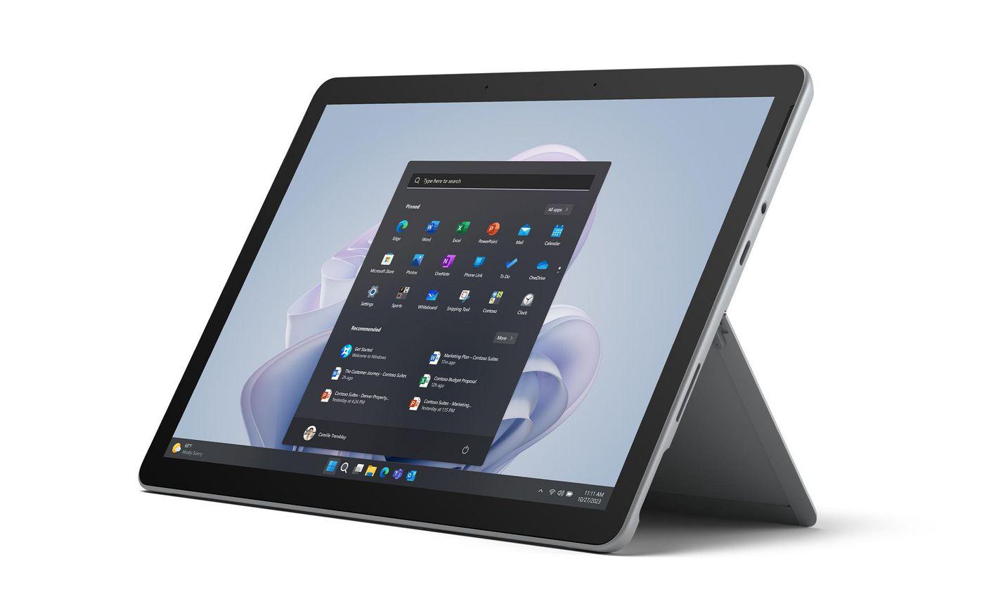 Microsoft Surface Go 4 Platino 128 GB Intel N200 8 GB Win 11 Pro