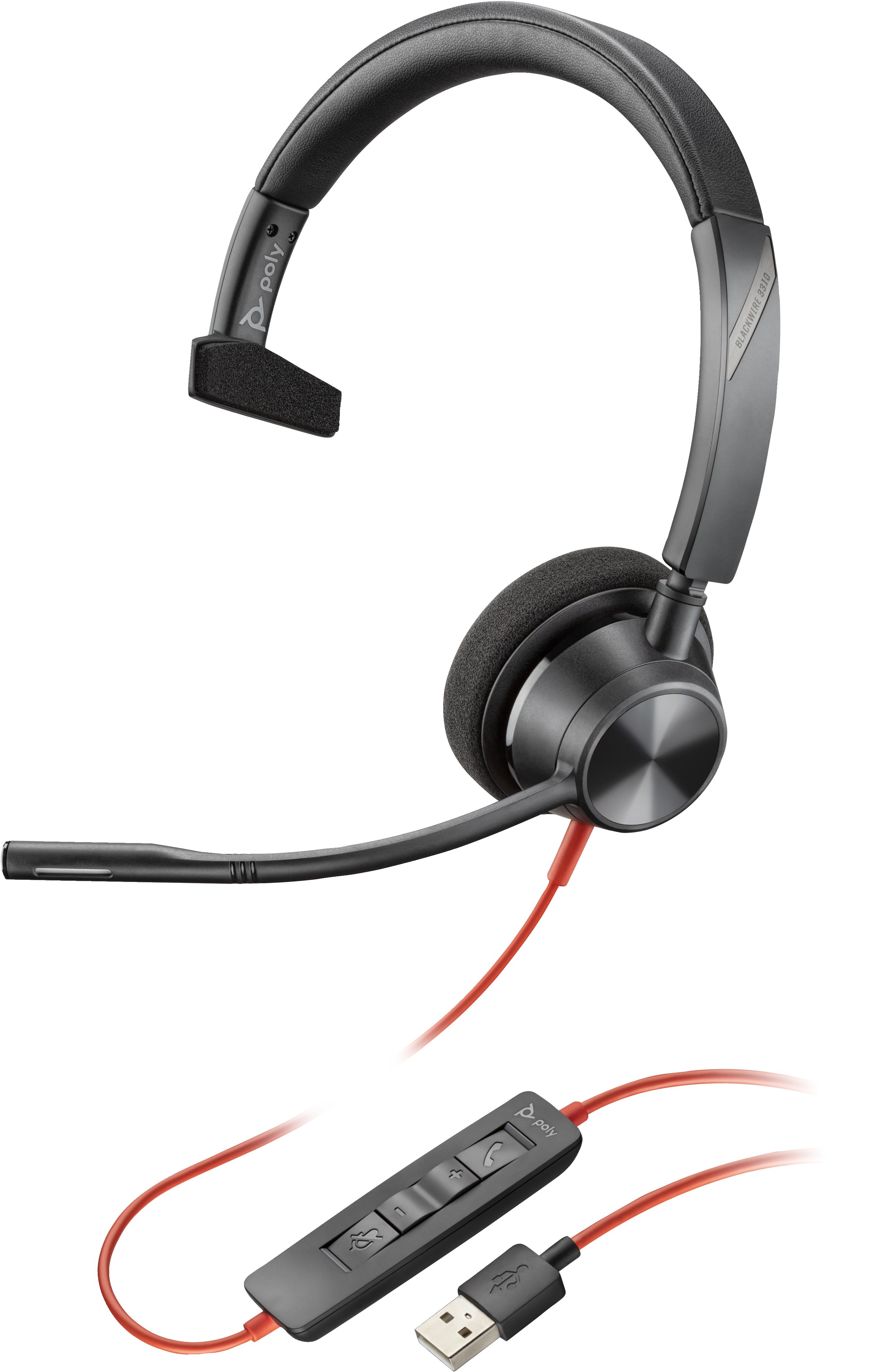 POLY Cuffie Blackwire 3310 USB-A
