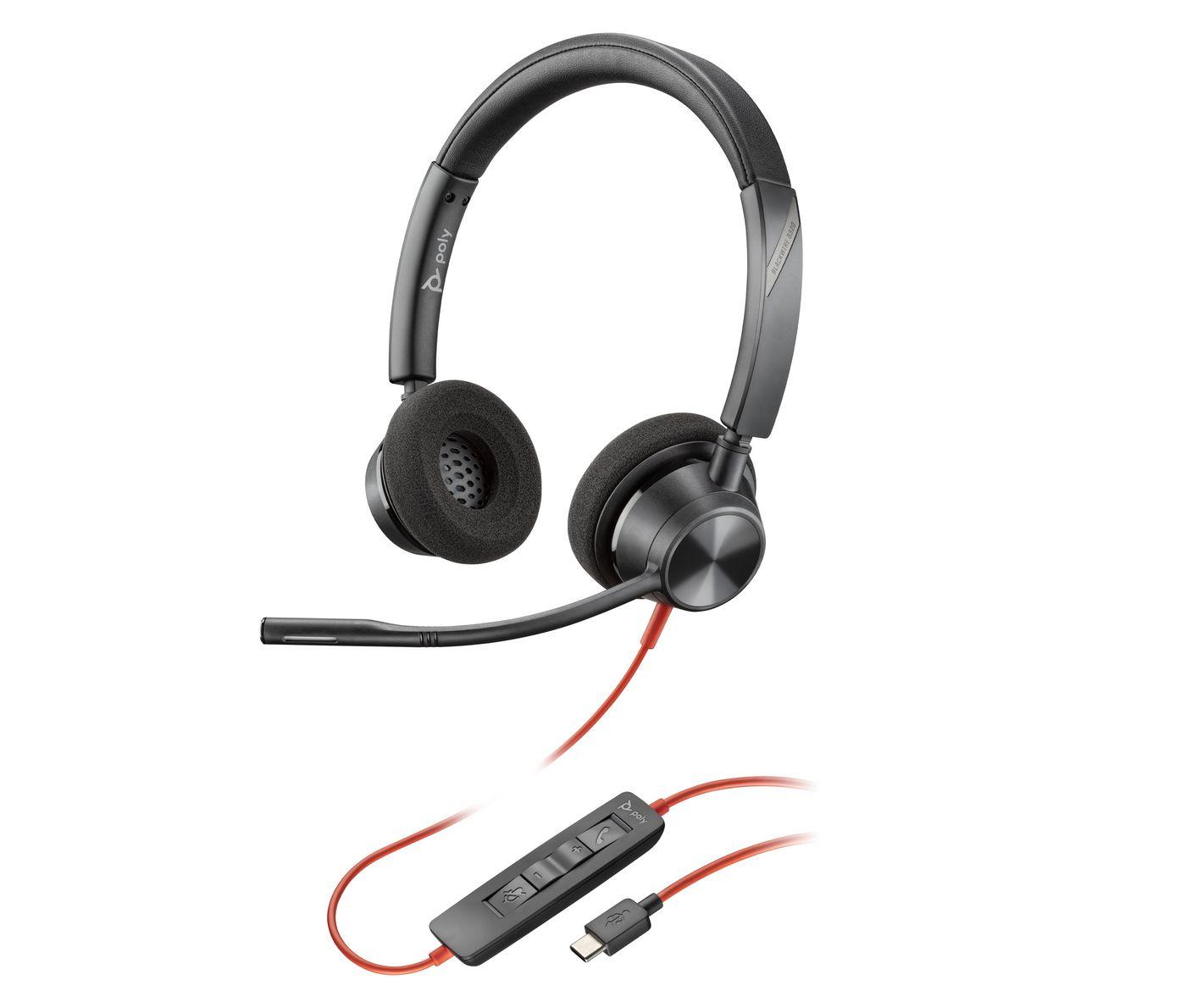 POLY Cuffie Blackwire 3320 con connettore USB-C
