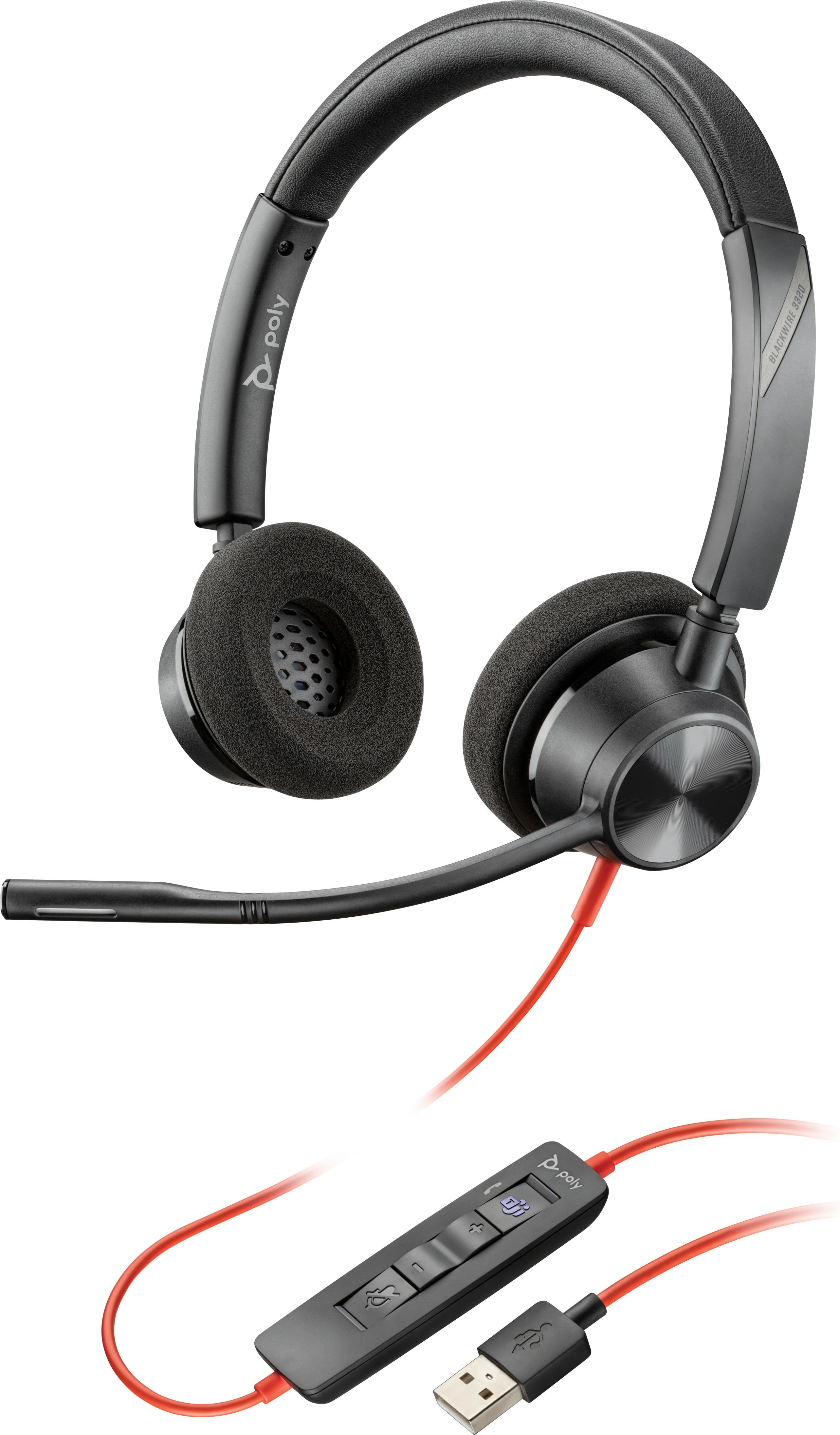 POLY Cuffie Blackwire 3325 Microsoft Teams Certified USB-A