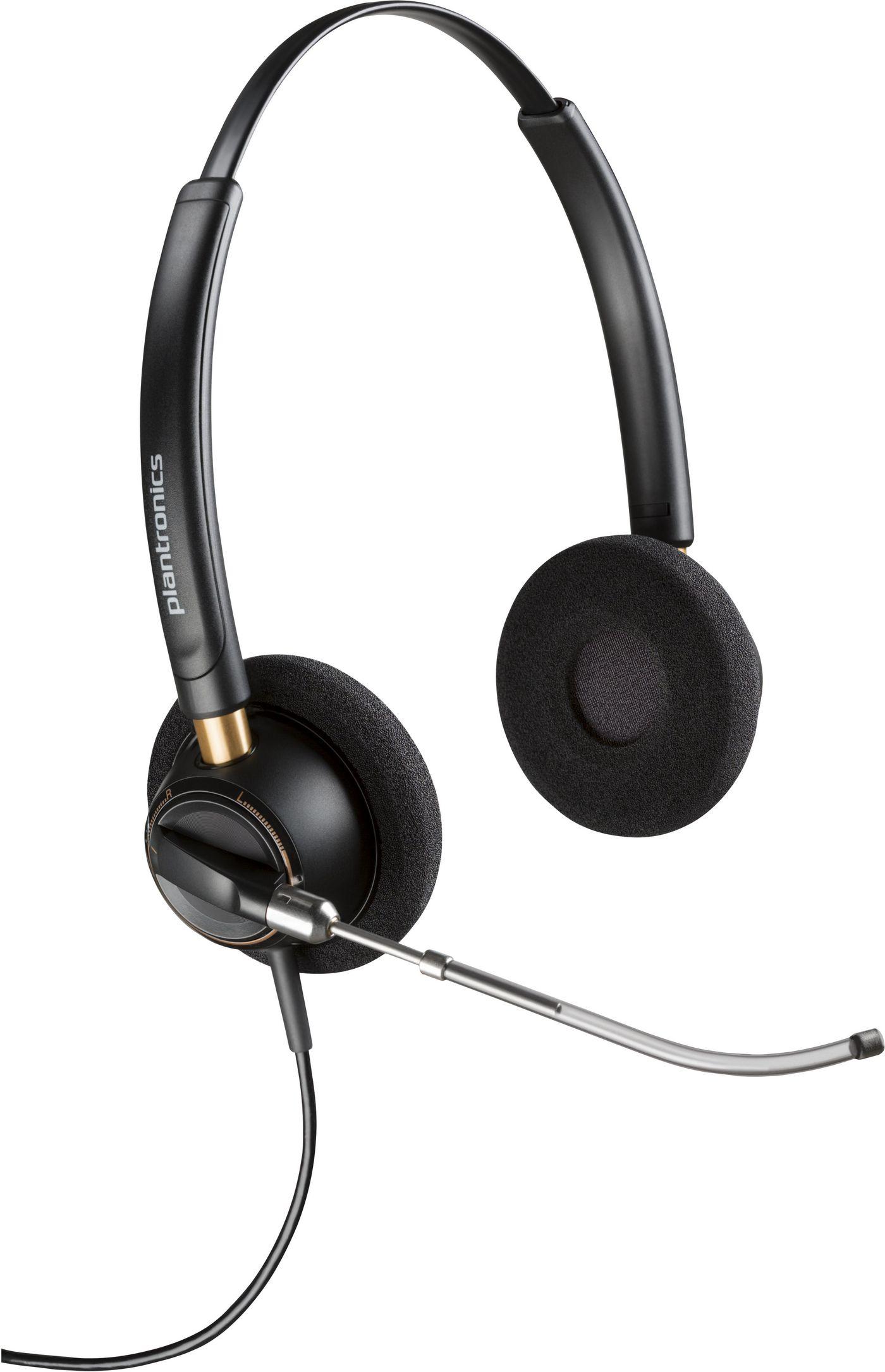 POLY Cuffie EncorePro 520V binaurali VoiceTube + Quick Disconnect