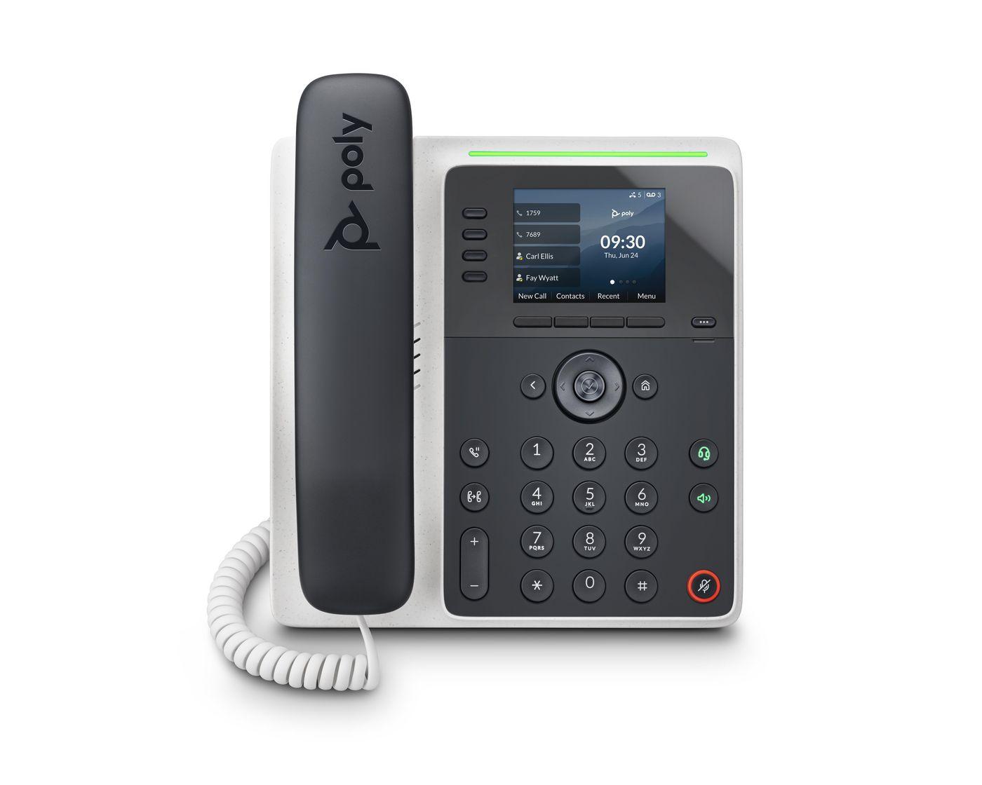 POLY Telefono IP Edge E220 abilitato per PoE