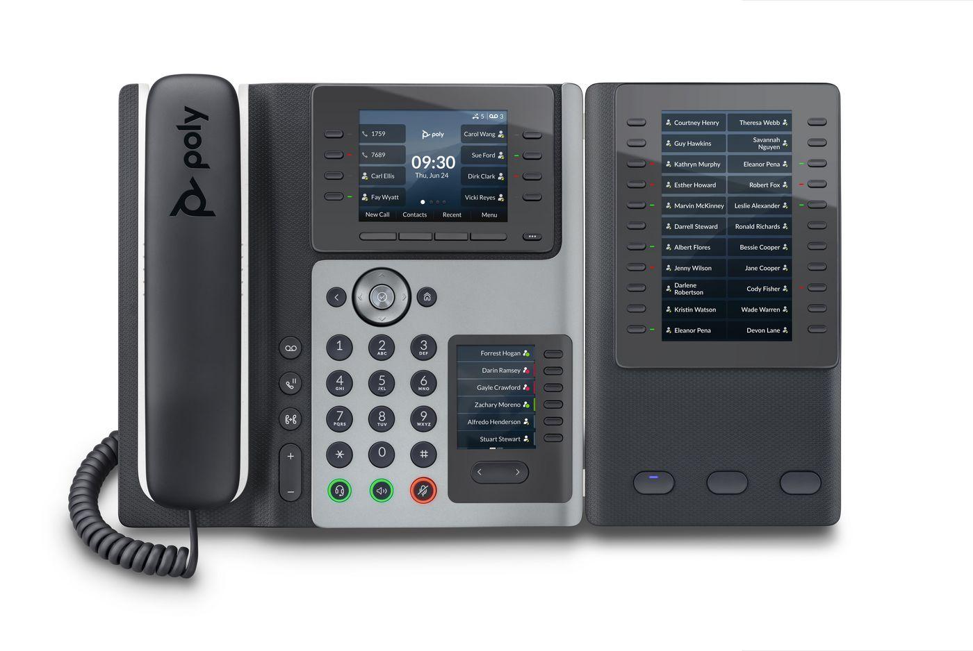 POLY Telefono IP Edge E400 abilitato per PoE