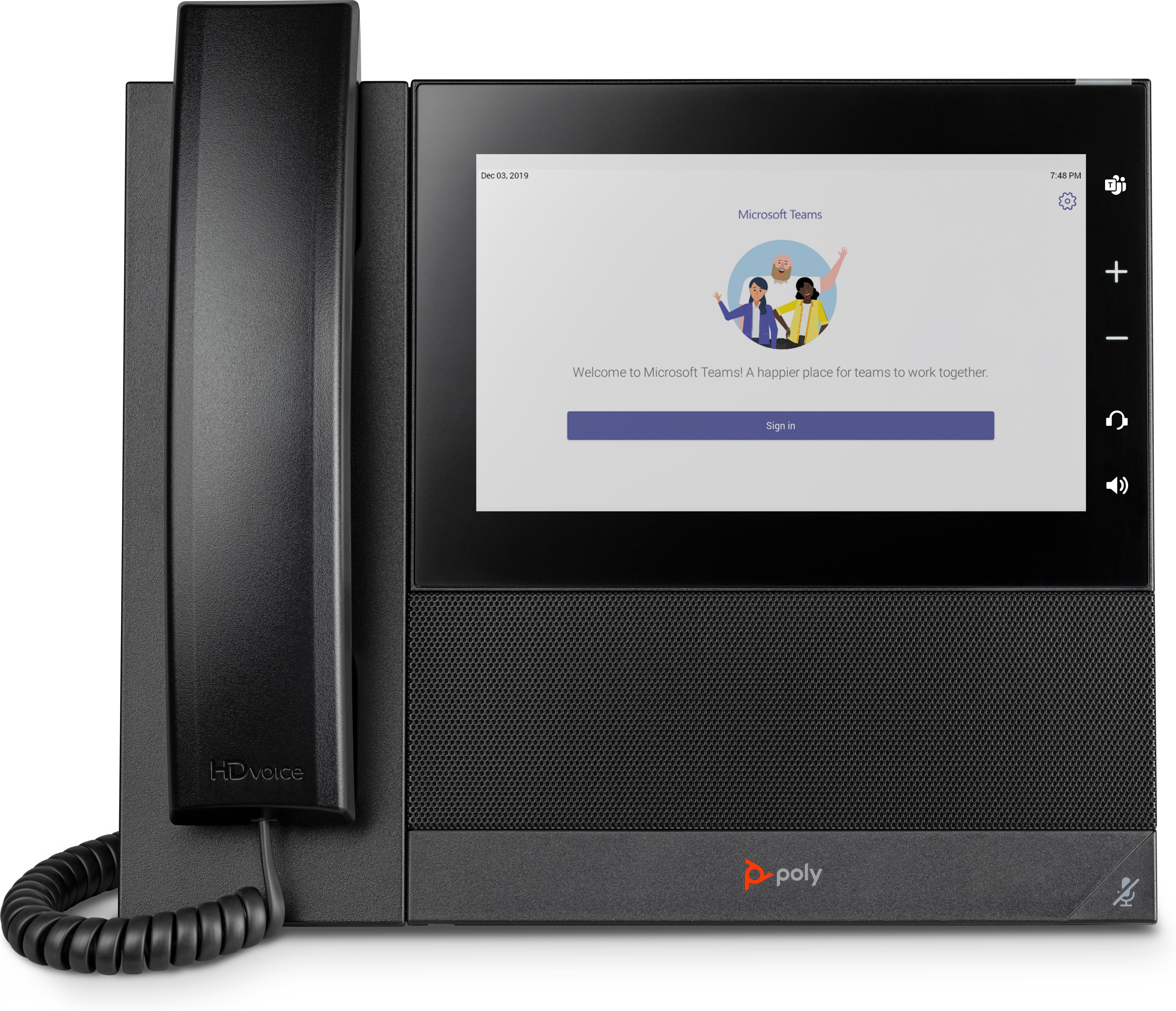 CCX 600 Business Media Phone for Microsoft Teams and PoE-enabled