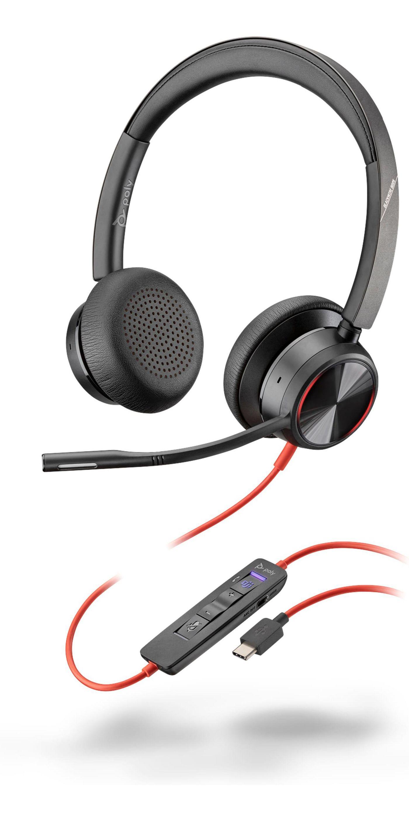 Blackwire 8225 Stereo USB-C Headset USB-C/A Adapter MS Teams