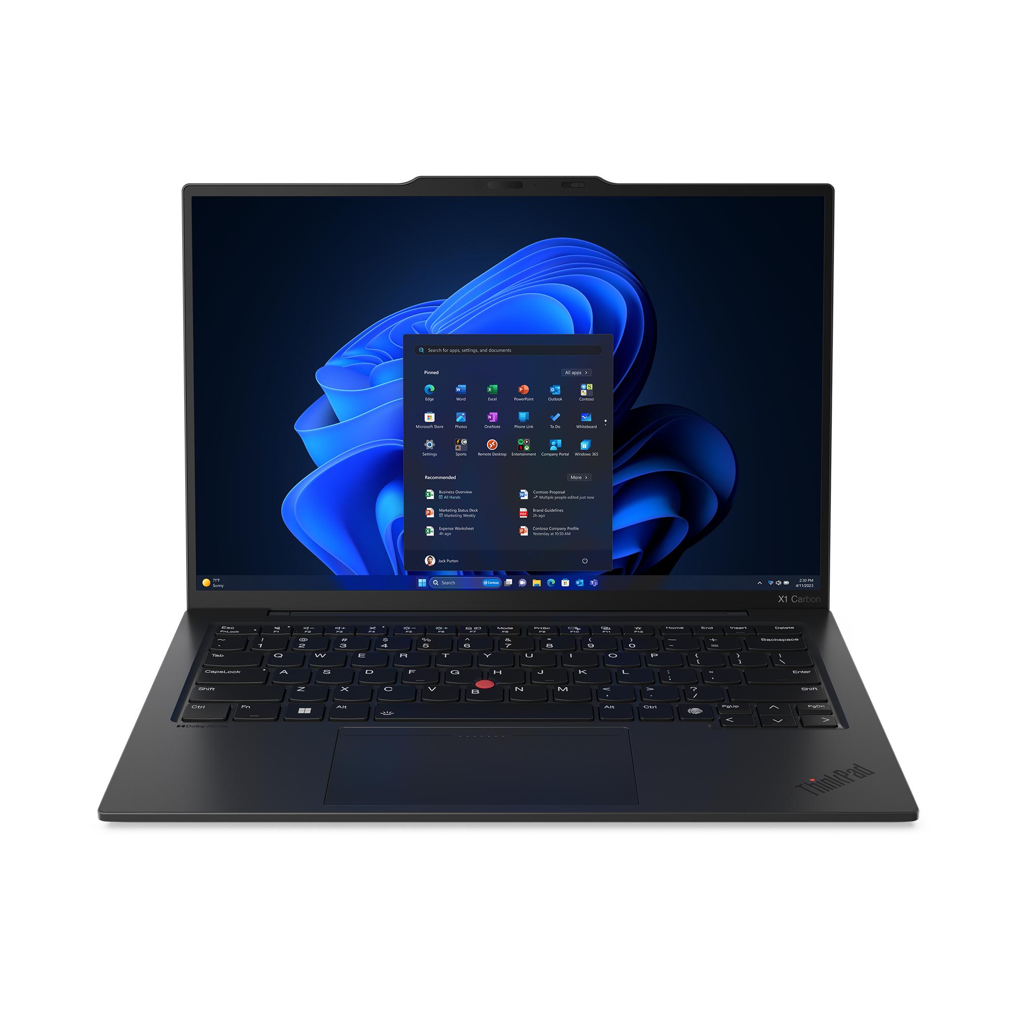 Lenovo ThinkPad X1 Carbon Gen 12 Intel Core Ultra 7 155U Computer portatile 35,6 cm (14") WUXGA 32 GB LPDDR5x-SDRAM 1 TB SSD Wi