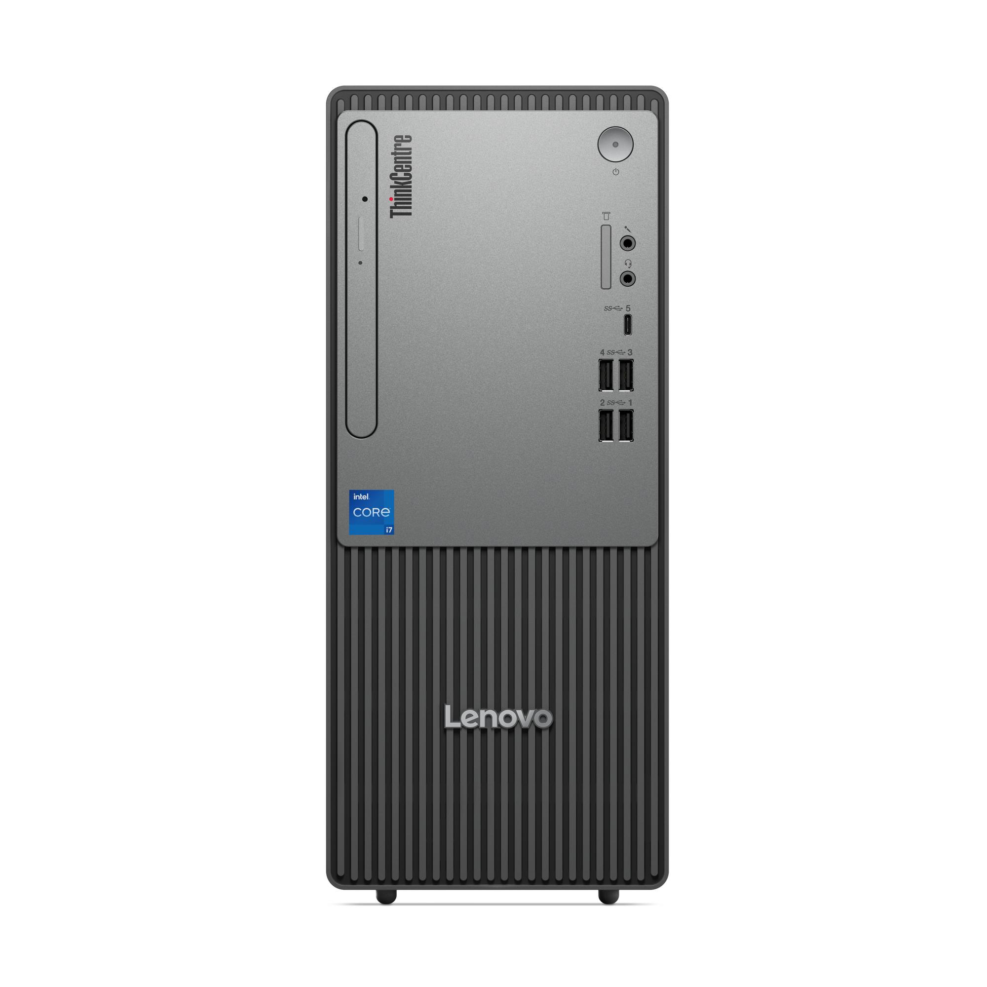Lenovo ThinkCentre neo 50t Gen 5 Intel Core i3 i3-14100 8 GB DDR5-SDRAM 256 GB SSD Windows 11 Pro Tower PC Nero