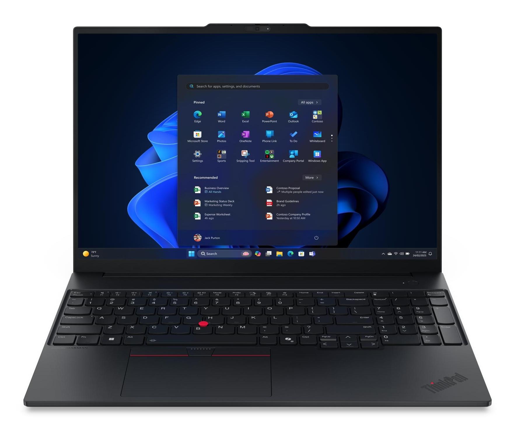 Lenovo ThinkPad E16 Gen 3 (Intel) Intel Core Ultra 5 255U Computer portatile 40,6 cm (16") WUXGA 8 GB DDR5-SDRAM 256 GB SSD Wi-