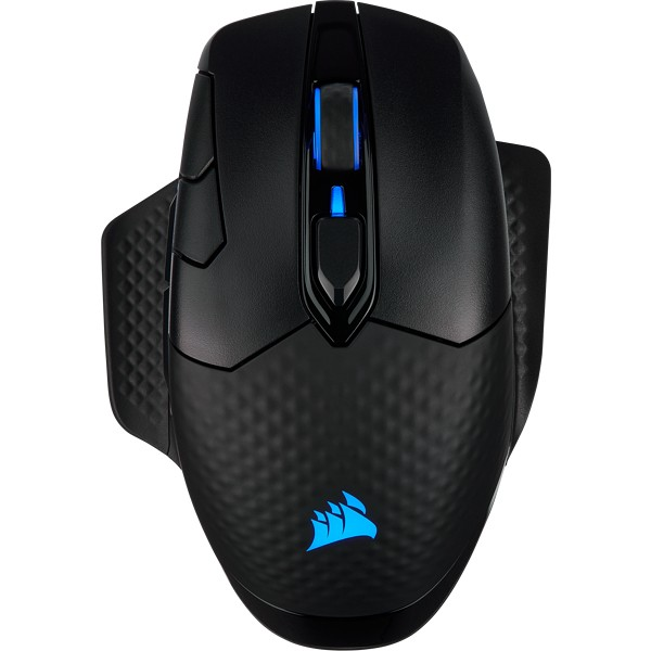 Corsair DARK CORE RGB SE mouse Giocare Mano destra RF Wireless + Bluetooth + USB Type-A Ottico 18000 DPI