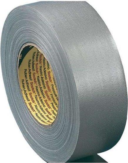 Nastro di tessuto 3m con rivestimento in polietilene (l x b) 50 m x 50 mm rivestito di polietilene nero (XT-0034-0092-3)