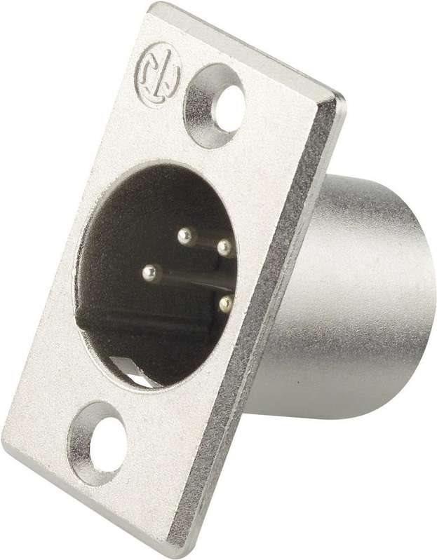 Neutrik NC4MP - XLR - Acciaio inossidabile - Brass - Nickel - Polyamide - Acciaio - Zinco - Ottone - IP40 - 1,5 V (NC4MP)