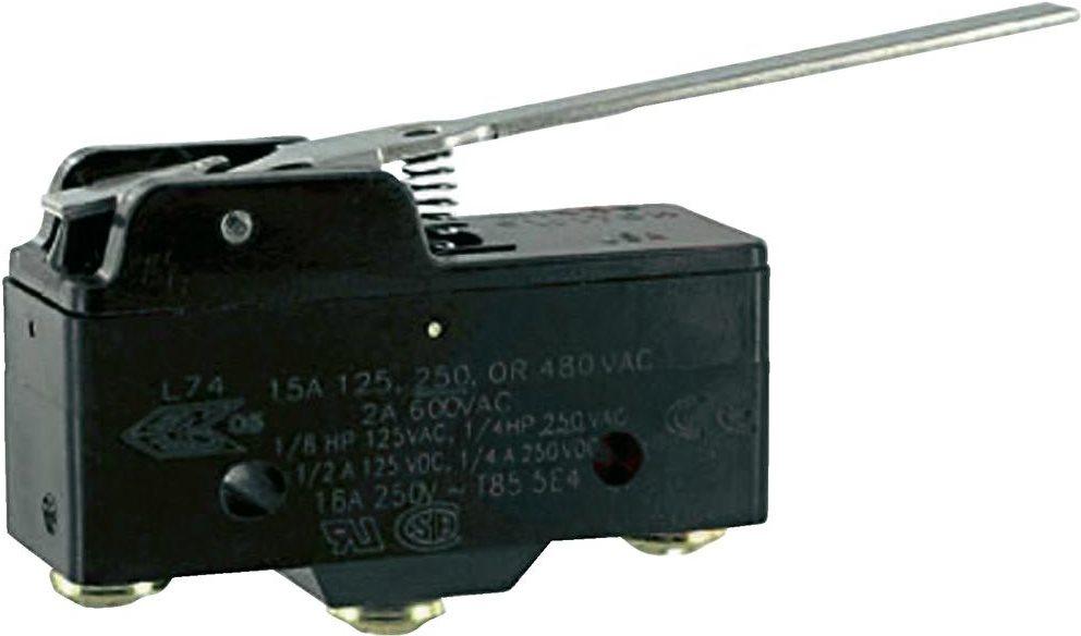 Microswitch 250 V/AC 15 A 1 x on/off BZ-2RW80-A2 Momentary PC
