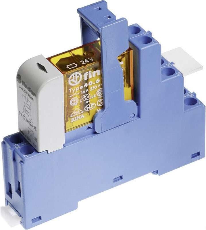 Relay di accoppiamento Finder Nero per Din Rail 48.52.8.230.0062 2 Wechsler (48.52.8.230.0062)