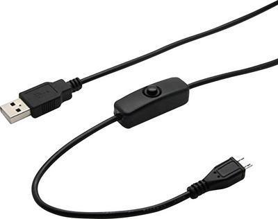 Cavo di connessione RenkForce USB 2.0 [1x USB 2.0 Plugs A-1x USB 2.0 Plug Micro-B] 1,50 M nero incl. ON/AUSS Switch Renkfor (14