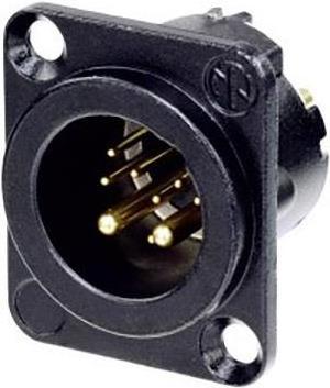 Connettore flangia del connettore XLR Neutrik Contatti Poly Numeri diritti 10 PC nero 1 (NC10MD-LX-B-CON)