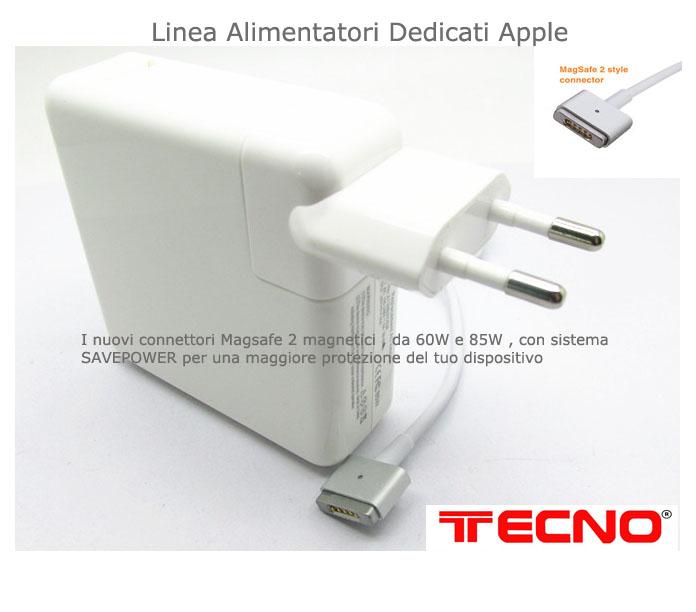 TECNO ALIMENTATORE COMPATIBILE PER APPLE MAGSAFE 2 85W 185V 46A TC-7025