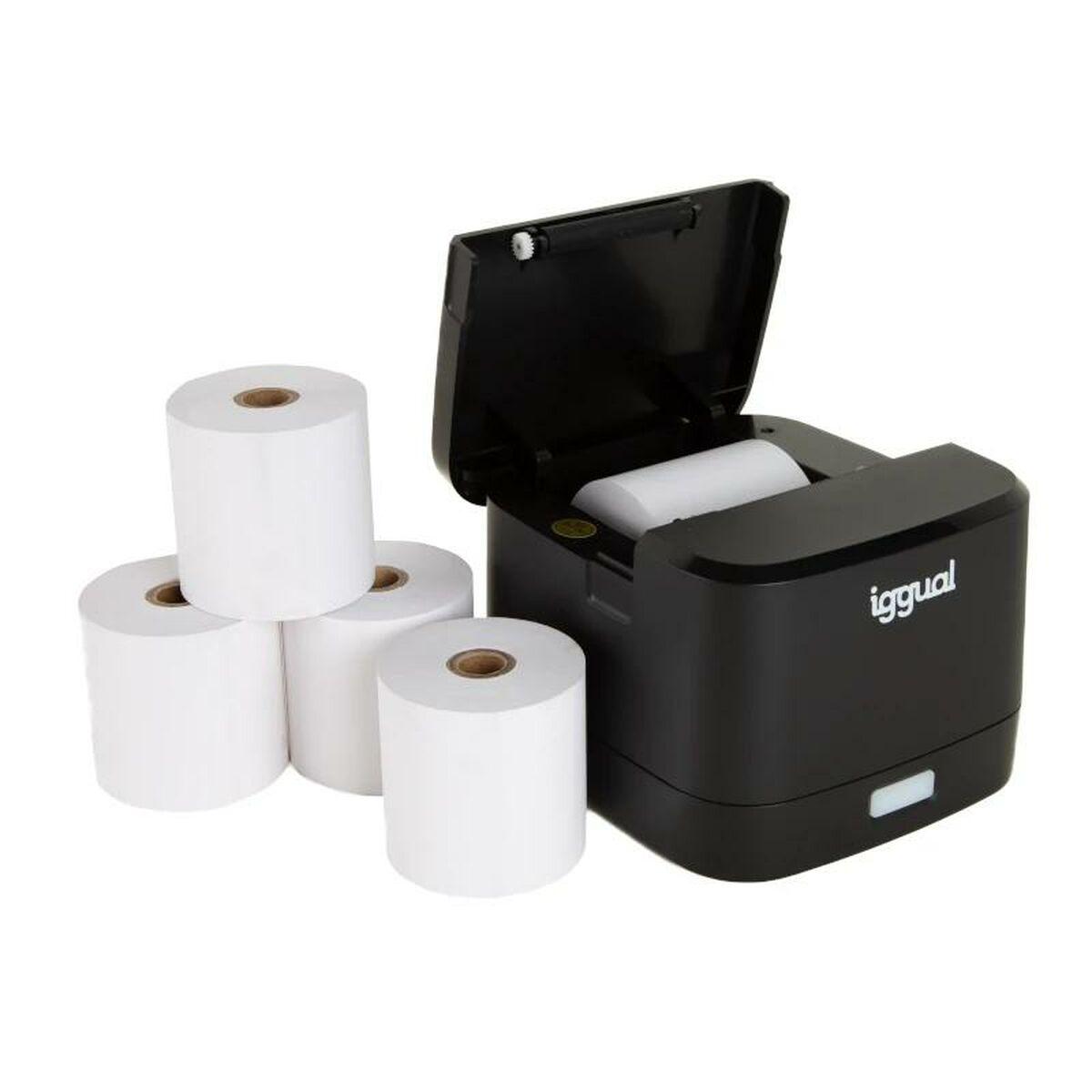 Kit stampante termica iggual TP EASY 58 + 5 rotoli