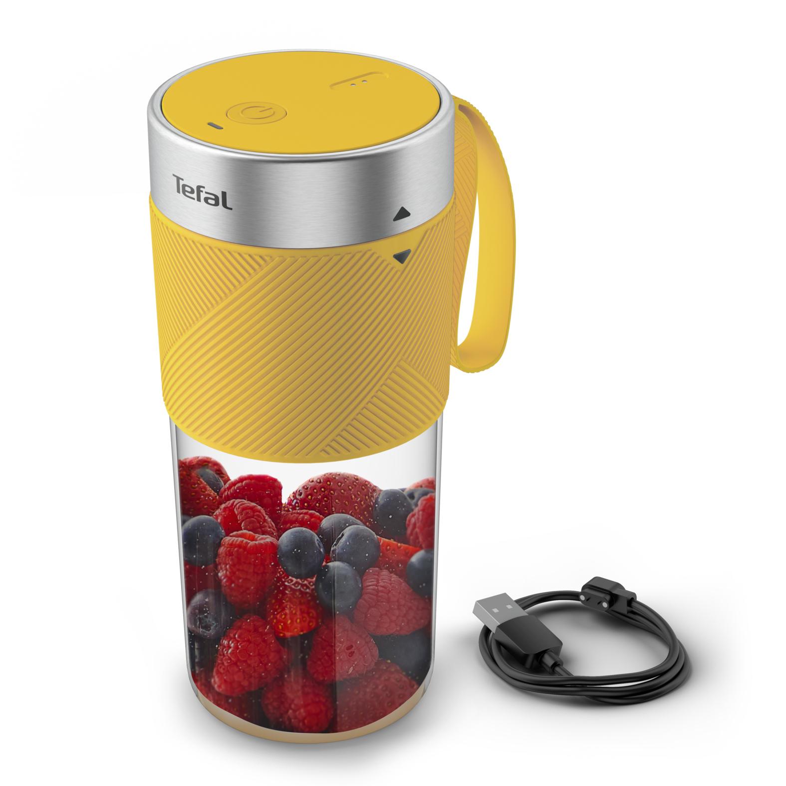 Tefal Lightmix BL1C0230 frullatore 0,3 L Frullatore portatile Acciaio inox, Trasparente, Giallo