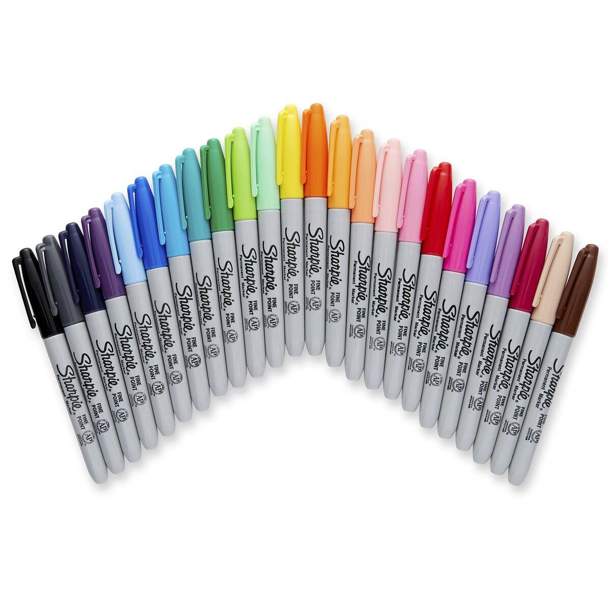 Sharpie 2065405 evidenziatore 24 pz Punta a ogiva/sottile Multicolore (Sharpie Permanent Marker Assorted Pack 24 2065405)