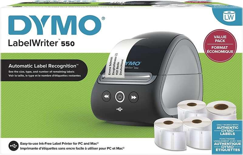 DYMO LABELWRITER 550 VALUE PACK INCL. 4 LW ROLLEN (2147591)