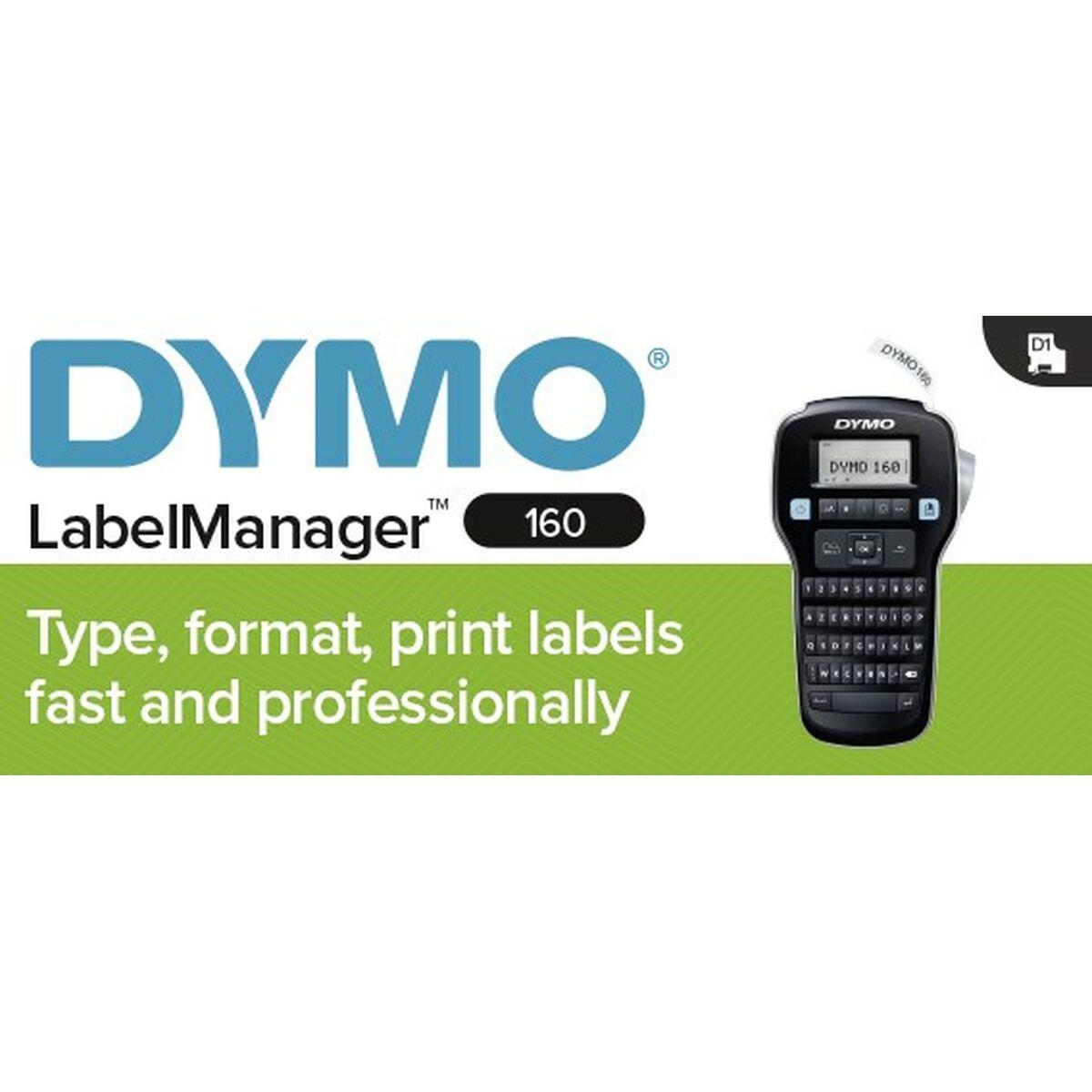DYMO LabelManager DY LM 160 stampante per etichette CD Getto termico d'inchiostro 180 x 180 DPI 12 mm/s D1 QWERTY (Dymo LabelMa